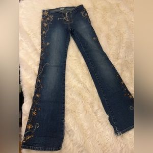 Cavaricci Bell Bottom, Floral Jeans